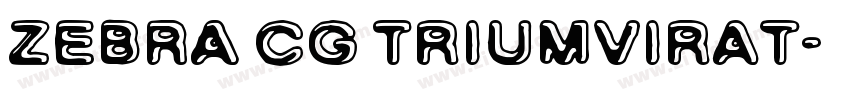 ZEBRA CG Triumvirat字体转换
